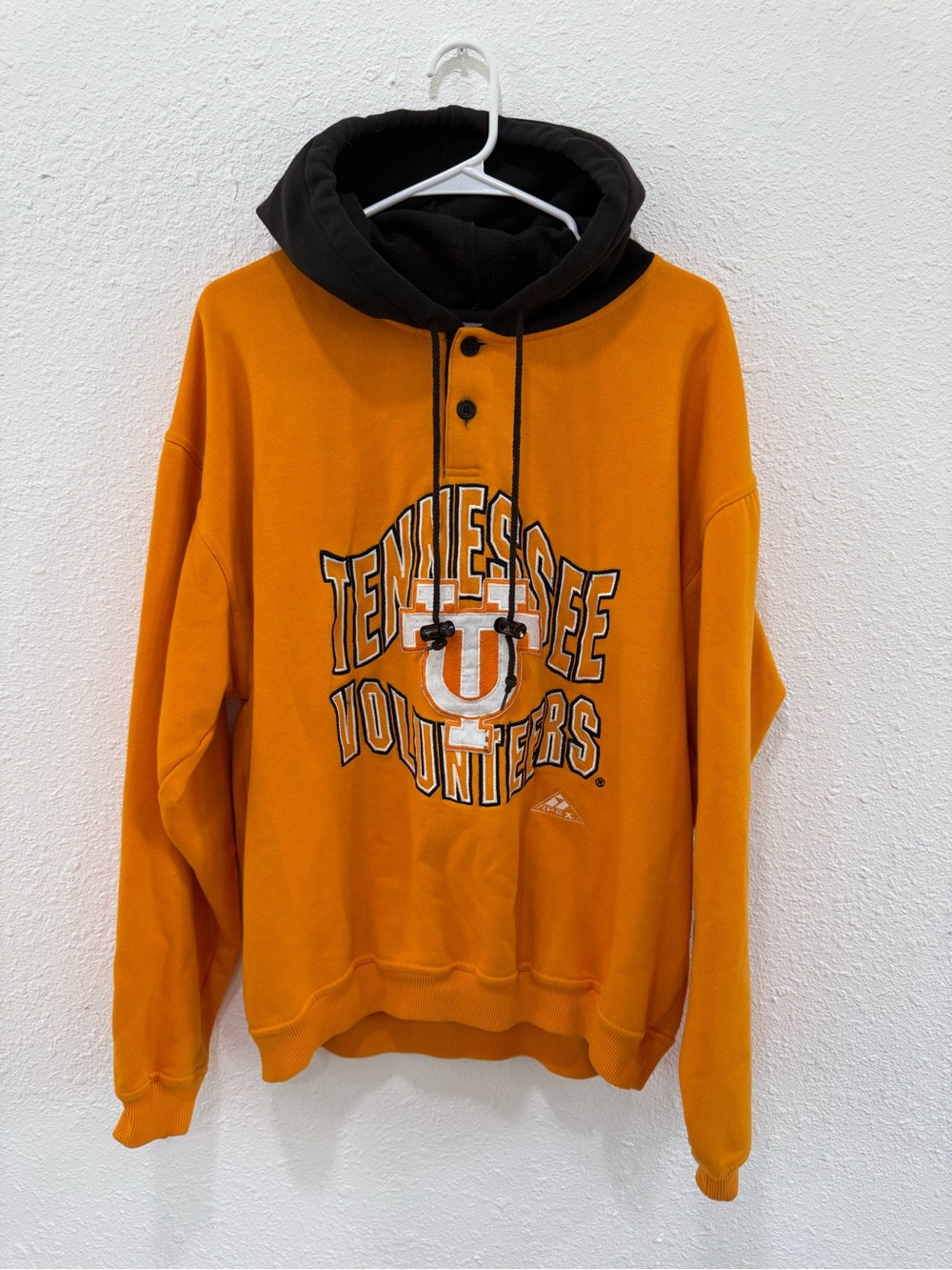 Vintage Apex One Tennessee Volunteers Hoodie Men's XL Orange Black Quarter Snap